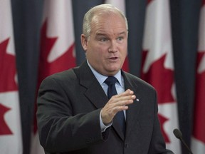 Conservative MP Erin O'Toole speaks during a news conference, Wednesday October 11, 2017 in Ottawa.