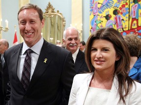 Peter MacKay and Rona Ambrose, pictured in 2011 after former prime minister Stephen Harper announced his new cabinet.