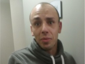 Photo of Vasilios (Bill) Georgopoulos who is on trial for sexual assault causing bodily harm, assault with a weapon, unlawful confinement and uttering death threats. He's accused of physically and sexually assaulting a woman at a Calgary hotel while armed with a knife on Oct. 5, 2017. The photo was taken by an investigating officer who door-knocked the hotel room where the woman said she was raped and snapped these cellphone shots of Georgopolous.