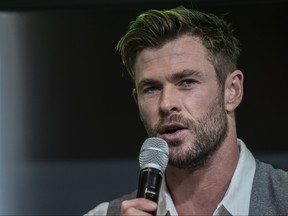 Chris Hemsworth attends a preview of Tourism Australia's latest campaign at Sydney Opera House on Oct. 30, 2019 in Sydney, Australia. (Brook Mitchell/Getty Images)