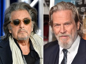 Al Pacino (L) and Jeff Bridges are seen in this combination shot.