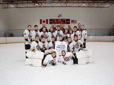 Calgary Herald, Jan. 19, 2020 The Crowfoot 1 Coyotes captured the Pee Wee 1 North Division title on Jan. 19, 2020, during Esso Minor Hockey Week in Calgary. coryhardingphotography.com