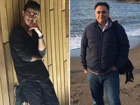 Grade 12 student Arshia Arbabbahrami (L) and Calgarian Kasra Saati (R) were killed when Ukraine International Airlines flight PS752 bound for Kyiv crashed moments after it took off from the Tehran airport.