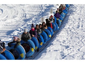 The tube park at Mt. Norquay Ski Resort in Banff National Park is super popular. Al Charest / Postmedia