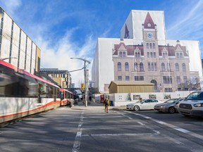 Calgary Transit CTrain reaches the City Hall Station on Tuesday, January 28, 2020.