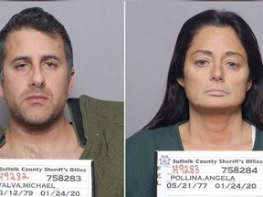 Micahel Valva and Angela Pollina. (Suffolk County Correctional Facility)