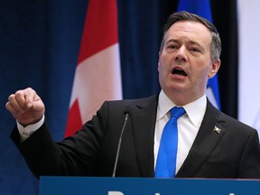 Premier Jason Kenney speaks at the Indigenous Participation in Major Projects Conference at the Westin Calgary Airport hotel on Wednesday, February 26, 2020.