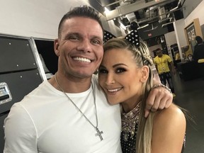 TJ Wilson and Nattie Neidhart backstage at Monday Night Raw. (Supplied Photo)