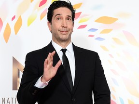 David Schwimmer poses in the winners room during the National Television Awards 2020 at The O2 Arena on Jan. 28, 2020, in London, England.