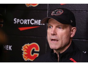 Calgary Flames head coach Geoff Ward