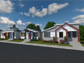 Cedarglen Homes is launching a group of small bungalows in Seton. Courtesy, Calgary Herald Homes