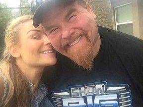 Nattie with her dad, Jim "The Anvil" Neidhart. (Supplied Photo)
