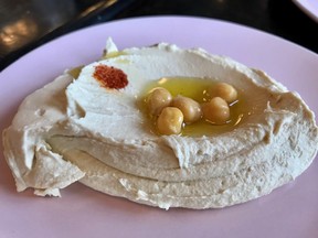 The hummus comes with an artistic flair at Ritage.