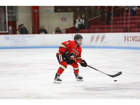 CodieCross -- Airdrie's Codie Cross in action with the Northeastern University Huskies. The Huskies were among eight teams to earn a berth in the NCAA Women's Hockey Championship, but the tournament was cancelled due to the COVID-19 pandemic.