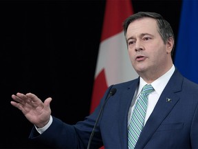 Premier Jason Kenney speaks during an update, from Edmonton on Thursday, April 30, 2020, on COVID-19 and the staged relaunch strategy for Alberta’s economy. (photography by Chris Schwarz/Government of Alberta)