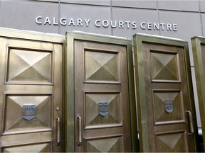 Entrance to Calgary Courts Centre.