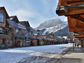 FILE PHOTO: Canmore's main street on Wednesday, February 5, 2014.