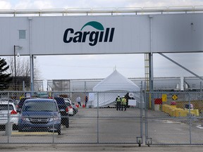 Cargill meats has shut down due to COVID-19 near High River on Tuesday, April 21, 2020. Darren Makowichuk/Postmedia