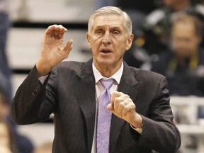 Head coach of the Utah Jazz Jerry Sloan calls a play during a game against the Miami Heat during the first half of an NBA game December 8, 2010 at Energy Solutions Arena in Salt Lake City, Utah.