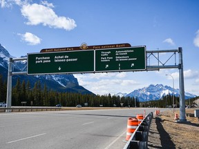 Entrance to Banff National Park, on the Trans-Canada Highway.