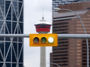 Downtown Calgary is seen as the Province will decide this week whether Calgary gets the green light to move to the next phase of Stage 1 on Tuesday, May 19, 2020.