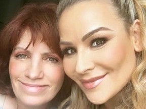 Nattie Neidhart (right) and her mother, Ellie.