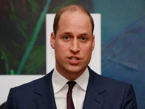 Prince William, Duke of Cambridge speaks as he and Catherine, Duchess of Cambridge, attend a reception held by Irish Tanaiste (Deputy Prime Minister) Simon Coveney, in Dublin, Ireland, March 4, 2020.