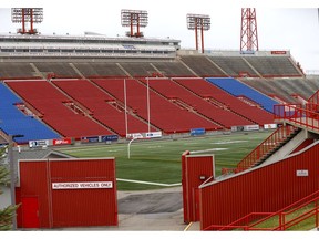 McMahon stadium sits empty. File photo by Darren Makowichuk/Postmedia.
