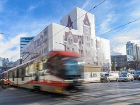 A CTrain pulls out from the city hall station on Tuesday, Jan. 28, 2020.