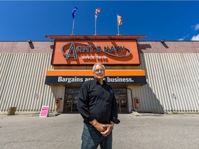 Jim Lowen, general manager at Army & Navy department store in Calgary, poses for a photo on Wednesday, June 3, 2020. The store is having a liquidation sale on Thursday May 28, 2020 prior to closing its doors forever. Azin Ghaffari/Postmedia