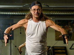 Prominent personal trainer Pete Estabrooks poses for a photo in his gym in southwest Calgary on Tuesday, June 9, 2020.