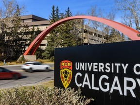 Pictured is University of Calgary entrance arch on Thursday, October 24, 2019.