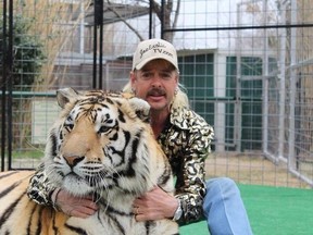 Joe Exotic is serving a 22-year jail sentence for conspiring to murder hippie hypocrite Carole Baskin.