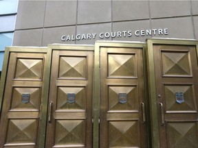Front entrance to the Calgary Courts Centre.