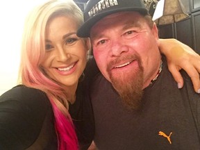 My dad, Jim "The Anvil" Neidhart, and I.
