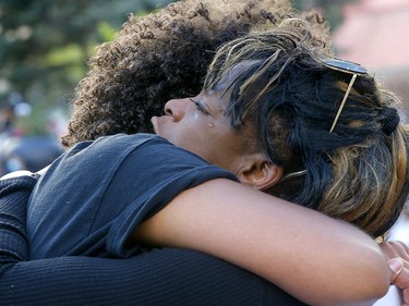 Thousands came out to the Black Lives Matters rally and candlelight vigil at Olympic Plaza in Calgary on Wednesday, June 3, 2020. Darren Makowichuk/Postmedia