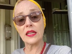 Sharon Stone posted a video on how to create a 'safe room' inside your home this week.