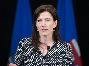 Minister of Economic Development, Trade and Tourism Tanya Fir in Edmonton on Tuesday, July 7, 2020.