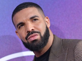 In this file photo taken on June 4, 2019 Executive Producer US rapper Drake attends the Los Angeles premiere of the new HBO series "Euphoria" at the Cinerama Dome Theatre in Hollywood.