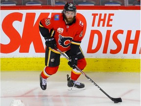 Calgary Flames Dillon Dube during an intra-squad game at the Saddledome in Calgary on Sunday, July 19, 2020. The Flames Will take on Winnipeg Jets in 2020 Stanley Cup Playoffs starting August 1st. Al Charest / Postmedia