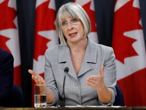 Canada's Minister of Health Patty Hajdu attends a news conference in Ottawa, on Monday, Feb. 3, 2020.