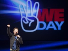 Craig Kielburger, founder of the charity Free the Children, speaks at the charity's WE Day celebrations in Kitchener February 17, 2011.