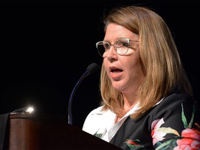 Tracy Allard attends the All Candidates Forum at Grande Prairie Regional College on Tuesday, April 9, 2019. Allard was named Alberta's new minister of municipal affairs on Tuesday.