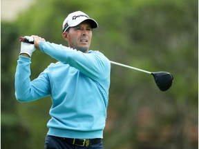 PEBBLE BEACH, CALIFORNIA - JUNE 14: Mike Weir of Canada plays a shot from the second tee during the second round of the 2019 U.S. Open at Pebble Beach Golf Links on June 14, 2019 in Pebble Beach, California.