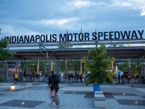 In this file photo taken on May 26, 2019, gates open for the 103rd running of the Indy 500 at the Indianapolis Motor Speedway in Indianapolis, Indiana.