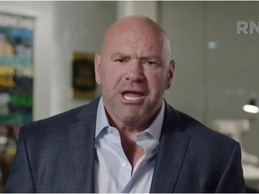 This video grab made on August 27, 2020 from the online broadcast of the Republican National Convention, being held virtually amid the novel coronavirus pandemic, shows Dana White, President of the Ultimate Fighting Championship (UFC), speaking during the final day of the convention.