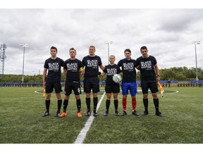 Canadian Premier League - Atletico Ottawa vs Cavalry FC - Charlottetown, PEI- Aug 27, 2020]. We stand together.l.