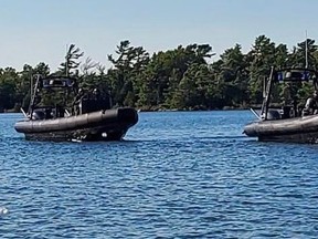 RCMP vehicles were spotted on Georgian Bay. Trudeau has gone to Ontario's cottage country for a vacation.