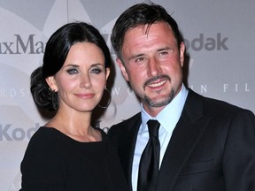Courteney Cox and David Arquette pose for a photo in 2010.