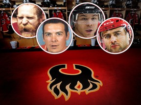 From left: Lanny McDonald, Theo Fleury, Jarome Iginla and Mark Giordano are the final four in our Fave Flame Ever bracket.